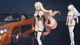 Chocolate Cream Duet Striptease Black Stockings White Stockings Racing Leotards