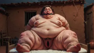 SSBBW in Bondage - Desperate with Fat Wide Wet Pussy