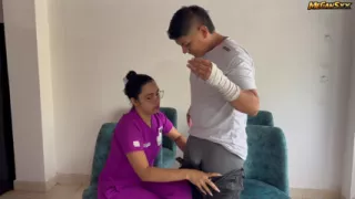 Big Ass Nurse Fucks Her Patient When The Doctor Leaves.