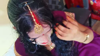 Part.1 Desi First night Romance sex, beautiful Indian Village wife tight pussy hindi audio