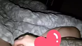 Auntie comes into room at night to hamdjob his cock