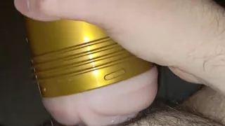 Enjoying Myself with Fleshlight in Bed