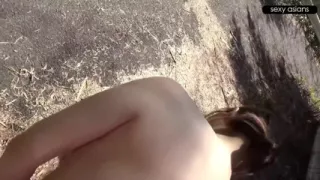 Massive I Cup Beauty. First Nude Outdoor Walk and Two Deep Creampie Finishes