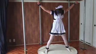 A Restrained Maid Writhing in Pleasure From a Remote-controlled Vibrator