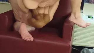 Fat Whore Rides You in the Chair Cums Squirting Everywhere