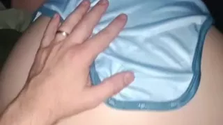 Fucking my little lady doggystyle