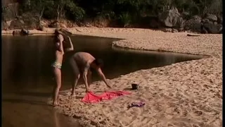 Latina hottie takes cock in the ass on the beach