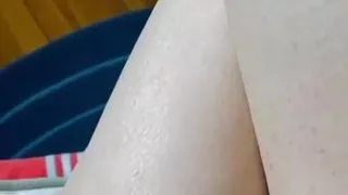 Shaved smooth legs