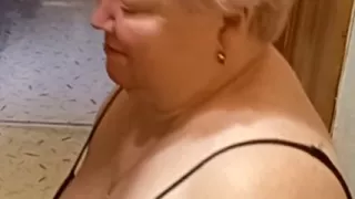 Hot and Passionate Blowjob From Mother-in-law with Cum in Her Mouth