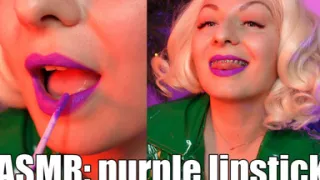 ASMR slowly lipstick tease