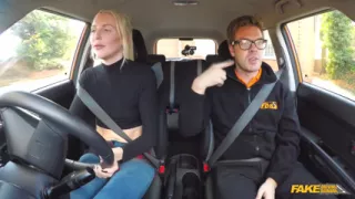 Fake Driving School - Naughty Student Driver Lexi Lou Deepthroats Instructor Ryan, Gets Fucks Hard Until She Squirts & Cums