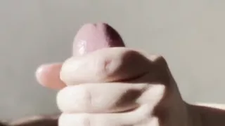 Sensual Cock Massage and Ball Licking - Provoked a Huge Cumshot! Handjob From the Beauty Julia