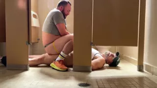 Group Fun in the Gym Bathroom