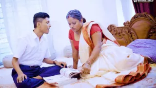 Desi Indian Horny Grandson Fucks Grandma Hard and Ejaculates in Her Mouth