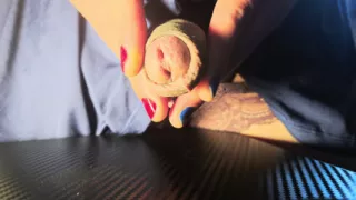 So Much Cum I Couldn't Hold It In - Who's going to lick it?
