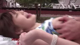 Slim Japanese Takes Hard Cock in Outdoor Fuck Session