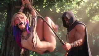 Desperate Bound Feminist - Severe Whipping by Dominant Man