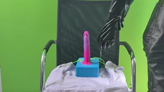 Deepthroat Riding Dildo hard in thigh high boots