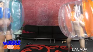 Bubble boobs fun with DaCada and Ashley Cumstar