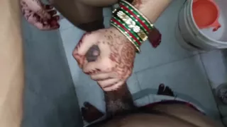 Fucked Gand in the Bathroom.