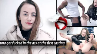 Emma Got Fucked in the Ass at the First Casting