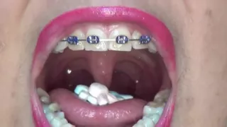 Playing and Swallowing a Candy-filled Condom in the Shape of a Rabbit