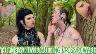 T4t Forest Hair Cutting & Piss Reward