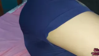 My Stepsis Lets Me Play with Her Pussy When She Comes to Visit She Gets on My Bed