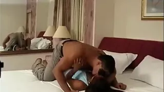 Horny slut rides a big dick and gives head