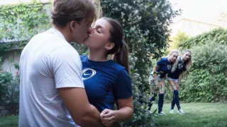 The Football Match Ended with a Sloppy Blowjob and Passionate Sex.