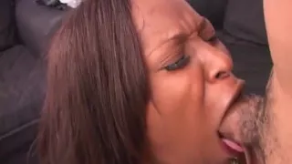 Alluring ebony chick with big ass gets fucked by BBC