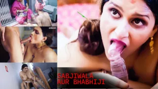 Desi Sabjiwala Fucks Big Boobs Mature While Selling Grocery to Her Hindi Audio