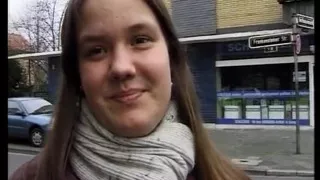 Amateur Babe From Germany Plays with Her Wet Pussy on Casting