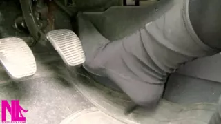 Revving in Cloth Black Boots