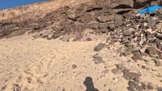 Towel Secret - I Helped Him Cum Under the Beach Towel