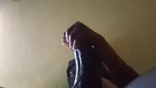 Stroking My Big Black Cock