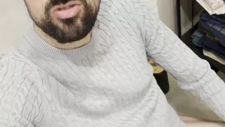 Hot Mature Stepdaddy Jerking off and Showing Ass