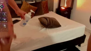 Latina girl gives a blowjob and gets fucked doggystyle by her boyfriend