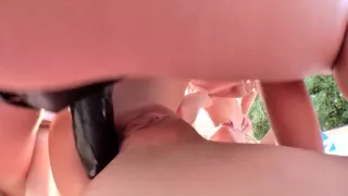 Double Penetration with strapon and big cock!