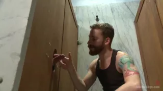 Edging a Hot Cop in a Public Restroom