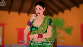 Horny Desi Indian Bhabhi Fucked Hard by Village Leader Outdoor Hardcore Sex Hindi Audio English Subtitles