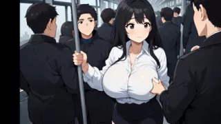 Anime public bus threesome sex ( AI generated )