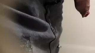 He peeked and jerked me off in a toilet hole in extreme ! Sissy 's whore