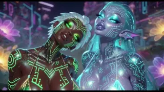Beautiful Aliens Kiss on Nice Music, Ai Animation