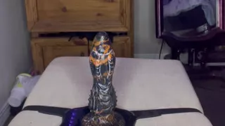 Riding my fantasy dildo and loving it