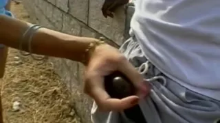 Outdoor anal interracial sex