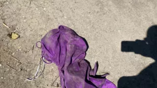 Samantha's Prom Dress Kicked and Thrashed on a Hiking Trail