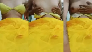 Indian Gay Crossdresser Gaurisissy XXX Sex in Yellow Lehenga