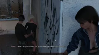Suzie Can Do It fucking in public place, outdoor