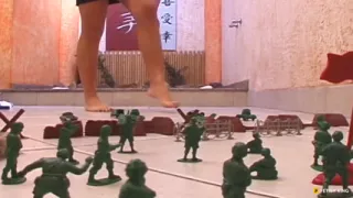 Foot Fetish with Toy Soldier - Extreme Sexy Feets